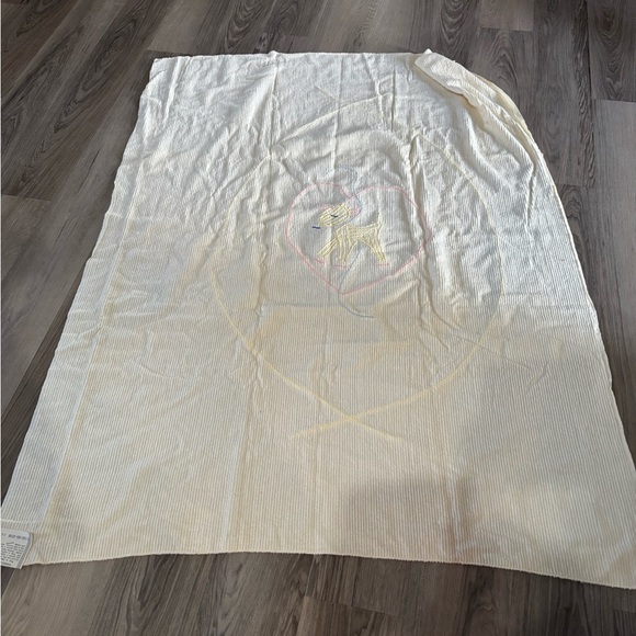 VINTAGE - Circa: 1962 Chenille Tufted Prod. Union Label, Babycore, Quiet Lux - Picture 5 of 7